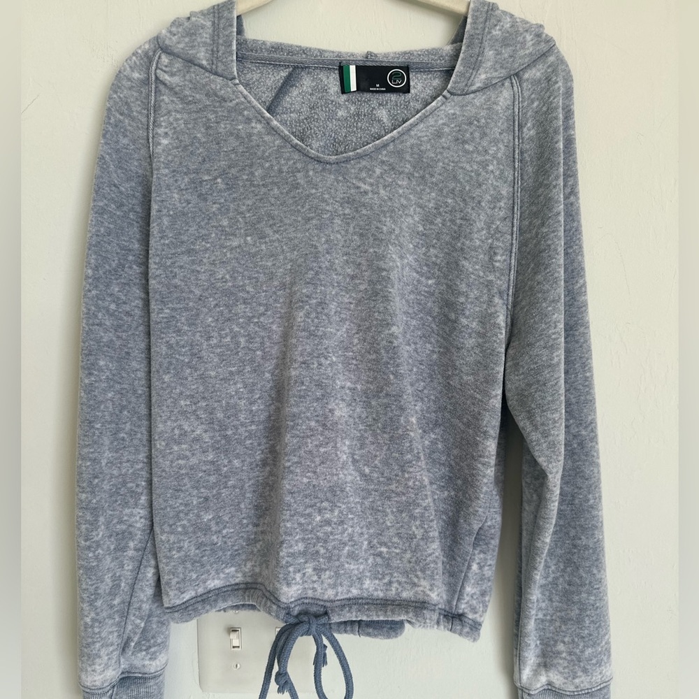 Blue-Gray Women's Hoodie Top